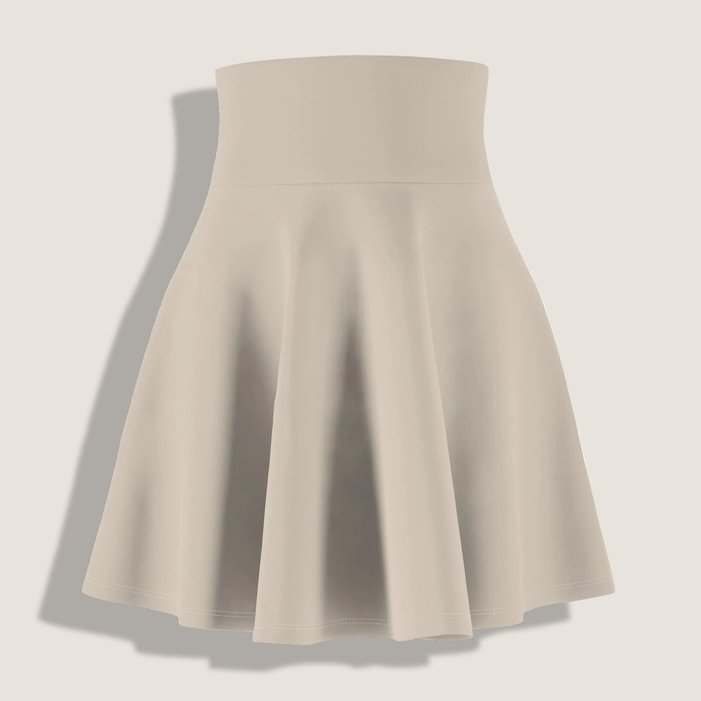 Core Athletic Skater Skirt — Travertine Beige [Black Insignia]