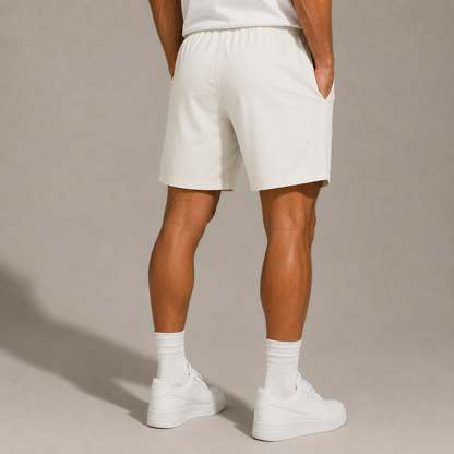 Core Athletic Jogger Short — Cream