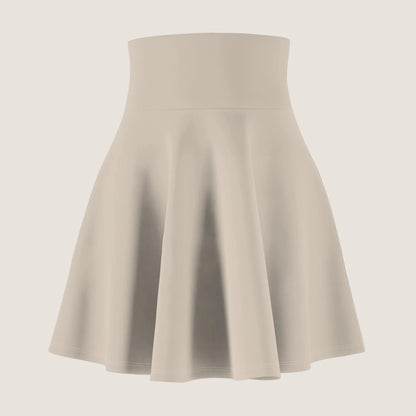 Signature Series Flared Skater Skirt — Travertine Beige